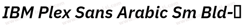 IBM Plex Sans Arabic Sm Bld字体转换